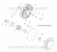 DRIVE TRAIN, SECONDARY CLUTCH