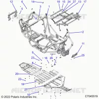 CHASSIS, MAIN FRAME AND SKID PLATES