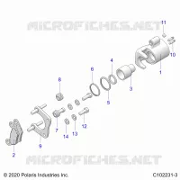 BRAKES, REAR CALIPER