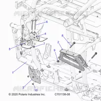CHASSIS, ENGINE AND REAR DRIVELINE MOUNTING