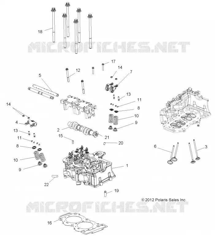 ENGINE, CYLINDER HEAD, CAM AND VALVES