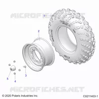 WHEELS, FRONT TIRE