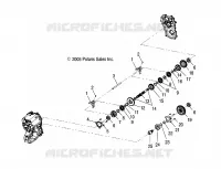 GEARCASE INTERNALS COMPONENTS