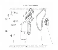 ENGINE, WATERPUMP IMPELLER AND COVER