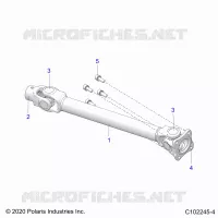 DRIVE TRAIN, REAR PROP SHAFT