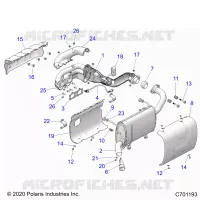 ENGINE, EXHAUST SYSTEM