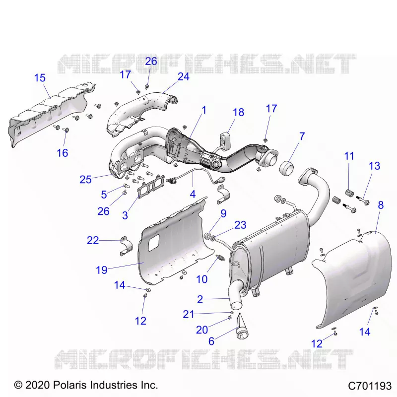 ENGINE, EXHAUST SYSTEM