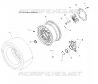 WHEELS, REAR AND HUB