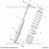 SUSPENSION, REAR SHOCK