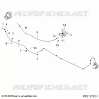 REAR BRAKE BRAKE LINE AND PARK BRAKE
