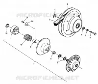 DRIVEN CLUTCH ASSEMBLY 4X4 250 W938127 (4924042404024A)