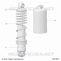 SUSPENSION, FRONT SHOCK TRACK