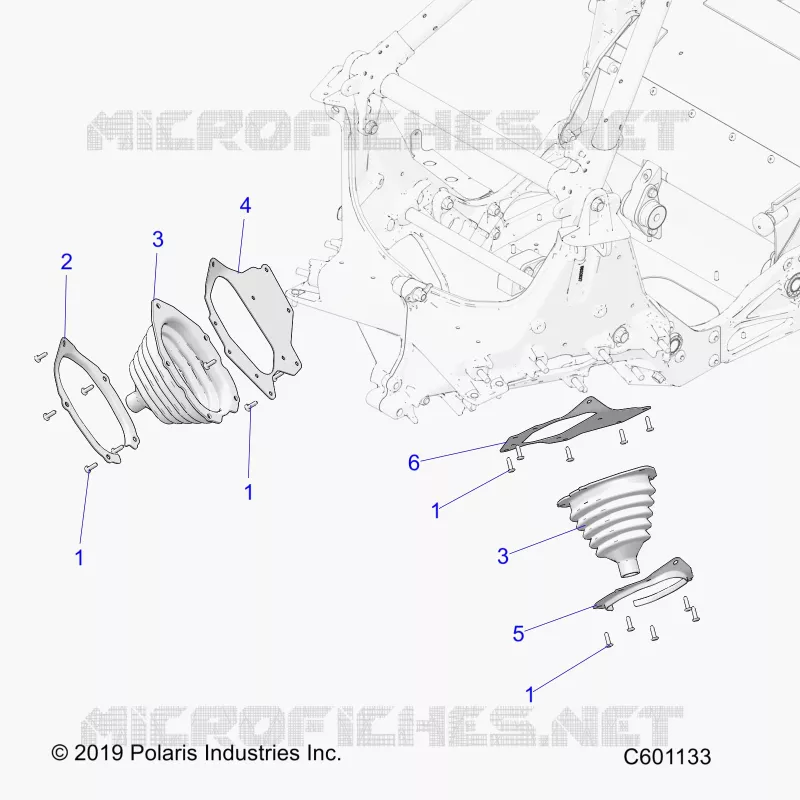 CHASSIS, TIE ROD BOOT ASM.