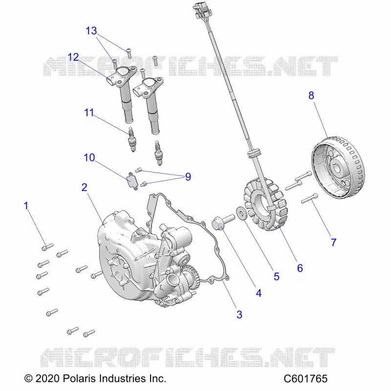 ELECTRICAL, IGNITION SYSTEM, W/STATOR COVER
