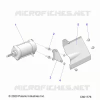 STARTER MOTOR/SHIELD
