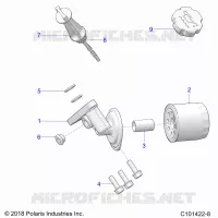OIL FILTER AND DIPSTICK