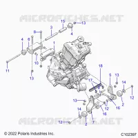 ENGINE, MOUNTING & LONG BLOCK
