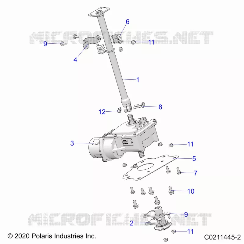 STEERING POST  AND EPS