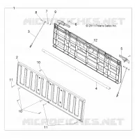 TAILGATE ASM. -R15RNA57AA/AC/AR/E57AS (49RGRTAILGATE12LSV)