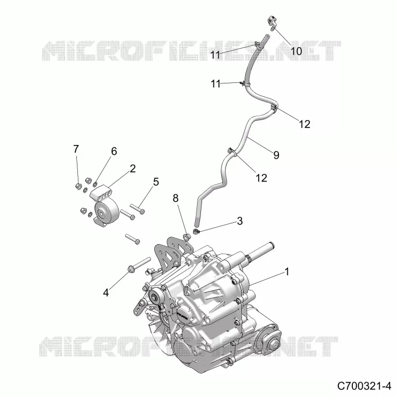 DRIVE TRAIN, MAIN GEARCASE MOUNTING
