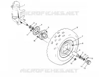 FRONT WHEEL ASSEMBLY  TRAIL BOSS W958527 (4930323032B002)