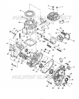 CRANKCASE AND CYLINDER 2X4 350L W937539 (4924032403031A)
