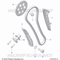 CAM CHAIN AND TENSIONER