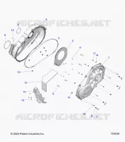 DRIVE TRAIN, CLUTCH COVER, INNER/OUTER