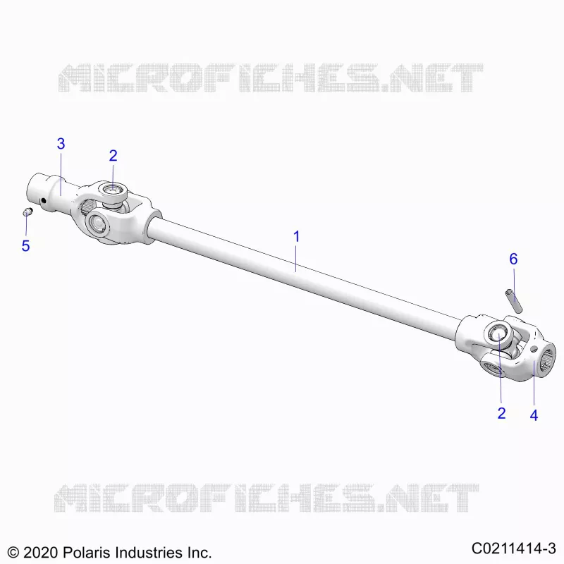DRIVE TRAIN, FRONT PROP SHAFT