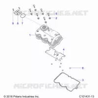 ENGINE, VALVE COVER