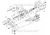 GEARCASE/BRAKE AND CHAIN COVER MOUNTING 6X6 300 W948730 (4926792679C009)