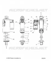 SUSPENSION, FRONT SHOCK TRACK