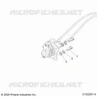BRAKES, BRAKE REAR CALIPER, MOUNTING