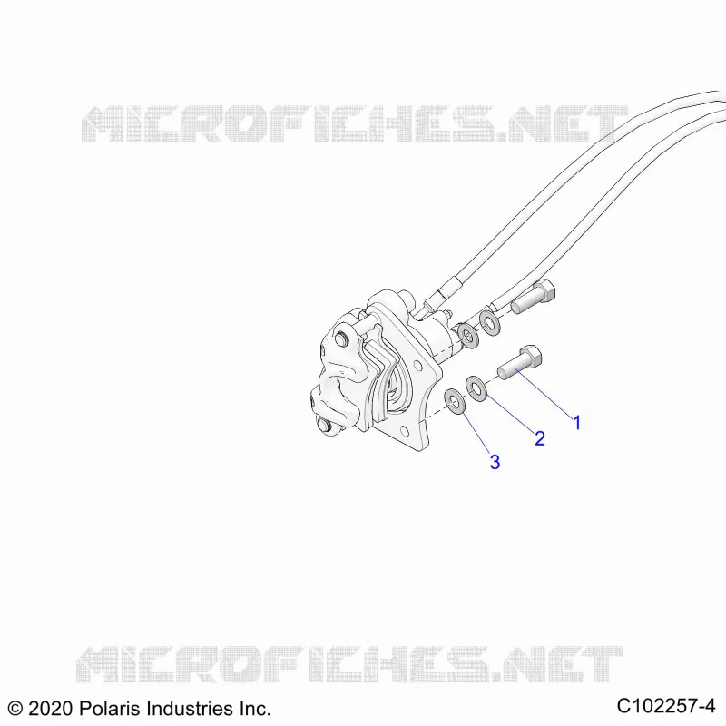 BRAKES, BRAKE REAR CALIPER, MOUNTING