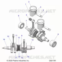 ENGINE, PISTON AND CRANKSHAFT
