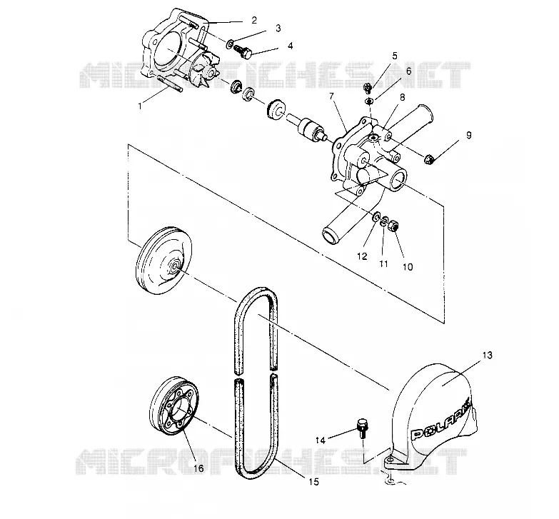 WATER PUMP  RXL 0956768 (4930783078C010)
