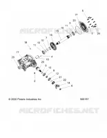 DRIVE TRAIN, RIGHT ANGLE GEARCASE ASM.