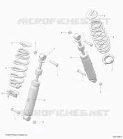 REAR SUSPENSION SHOCK AND MOUNTING