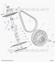 DRIVE TRAIN, SECONDARY CLUTCH