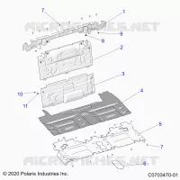REAR BODYWORK CLOSEOFF, CENTER PANELS