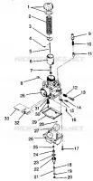 CARBURETOR XLT 0940767, XLT SP 0940667   XLT SKS 0940567 (4925022502038A)