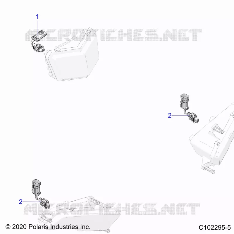 ELECTRICAL, HEADLIGHT HARNESS JUMPER- A22SEE57B1/B3/B5/B9 (C102295-5)
