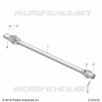 DRIVE TRAIN, PROP SHAFT, FRONT