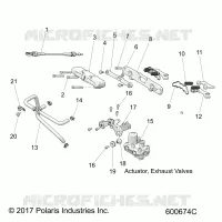ENGINE, EXHAUST VALVE ASM.