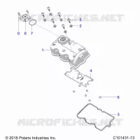 ENGINE, VALVE COVER