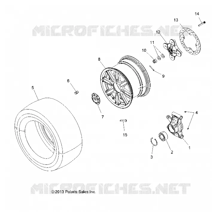 WHEELS, REAR AND HUB