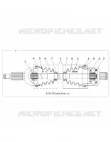 DRIVE TRAIN, REAR HALF SHAFT