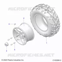 WHEELS, REAR TIRE