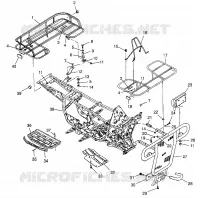 BUMPER / RACKS MOUNTING SPORTSMAN 400L W97AC38C (4939673967A007)