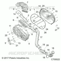 DRIVE TRAIN, CLUTCH COVER AND DUCTING